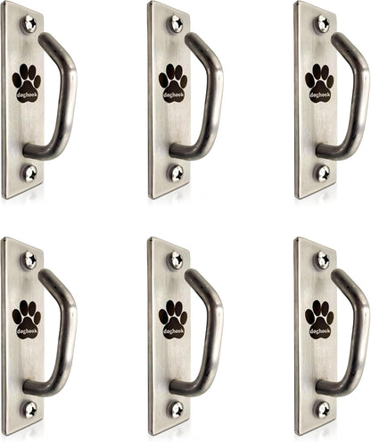 Canine Hitch- Secure Dog Leash Parking Mounted Indoor – Outdoor Wall Hook - Tie Out Stainless Steel
