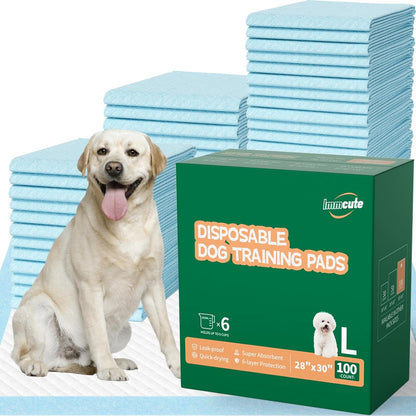 100 Count Large Dog & Cat Puppy Pee Pads - 28"x30" Absorbent Potty Training Pads | Leakproof