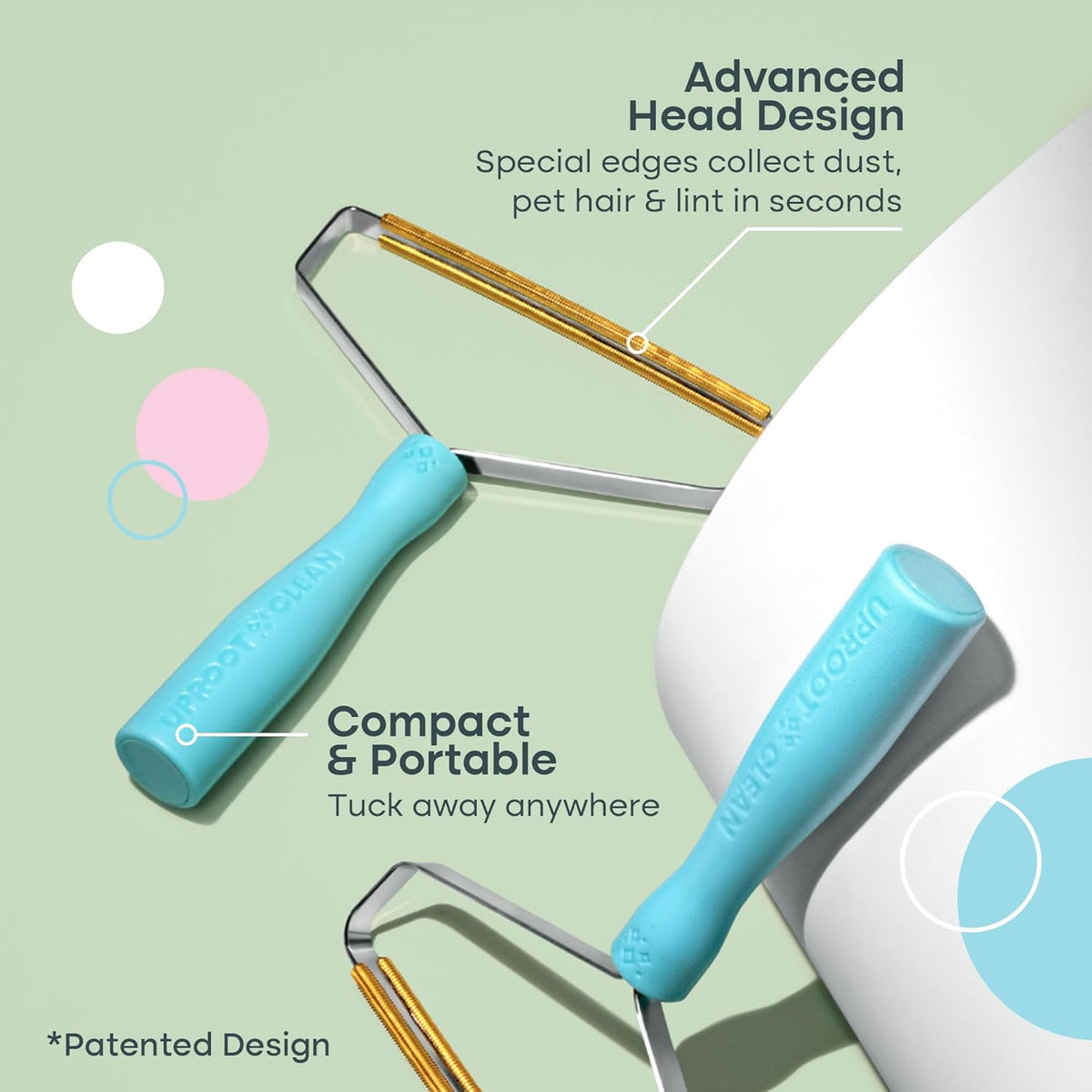 Uproot Cleaner Pro Pet Hair Removal Tool - Special Dog Hair Remover Multi Fabric Edge and Carpet
