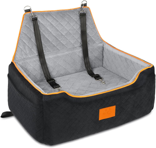 Dog Car Seat for Large/Medium Dog, Booster Seat for Dogs Under 55Lbs or 2 Small, Detachable and
