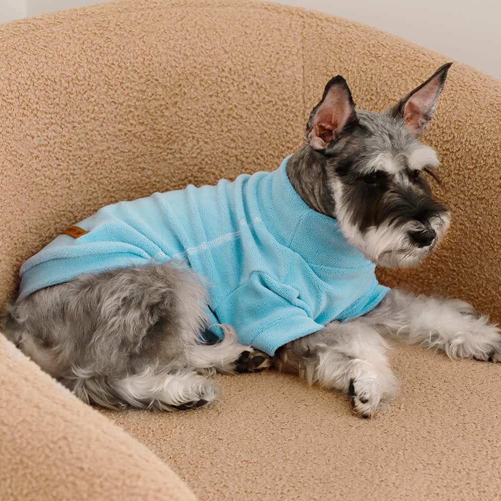 Fitwarm 3 Pack Classic Fleece Sweater, Turtleneck Sweatshirt, Winter Clothes for Small Dogs & Cats