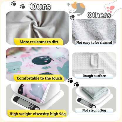 Cat Wrap for Grooming-Premium Cat Grooming Wrap Cat Restraint for Nail Clipping, Self-Adherent Soft