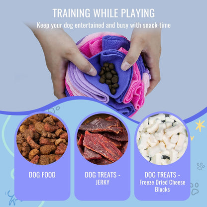 Pet Snuffle Ball, Puzzle Sniffing Interactive Dog Ball for Blind Dogs Training Stress Relief Dog