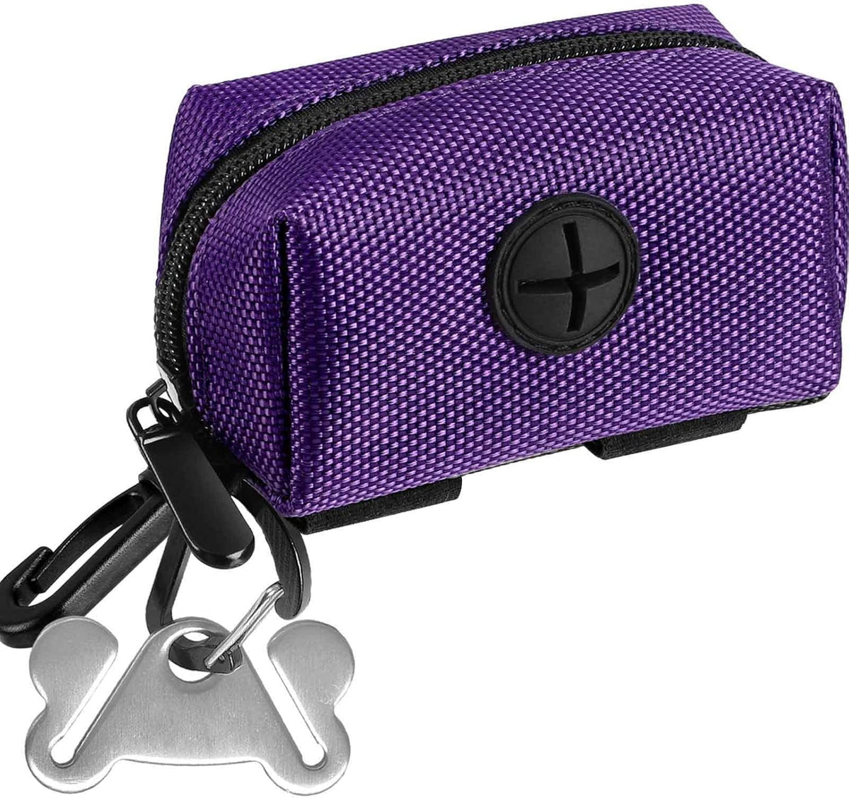 Dog Waste Bag Dispenser Pet Poop Bags Holder for Doggie Waste Bags Dispensers Soft Fabric Zipper