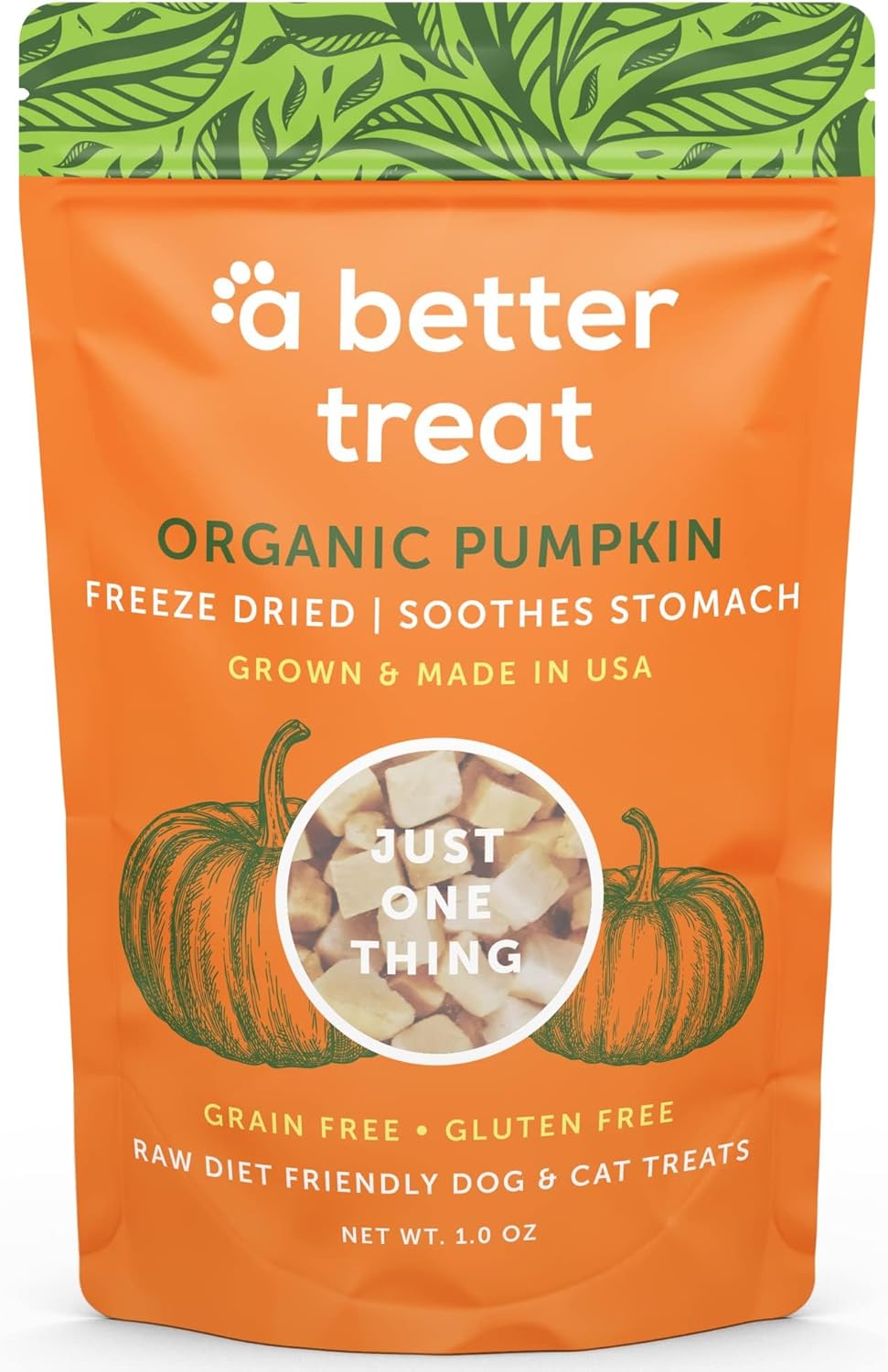 A Better Treat – Freeze Dried Organic Pumpkin Dog and Cat Treats, Organic, Single Ingredient |