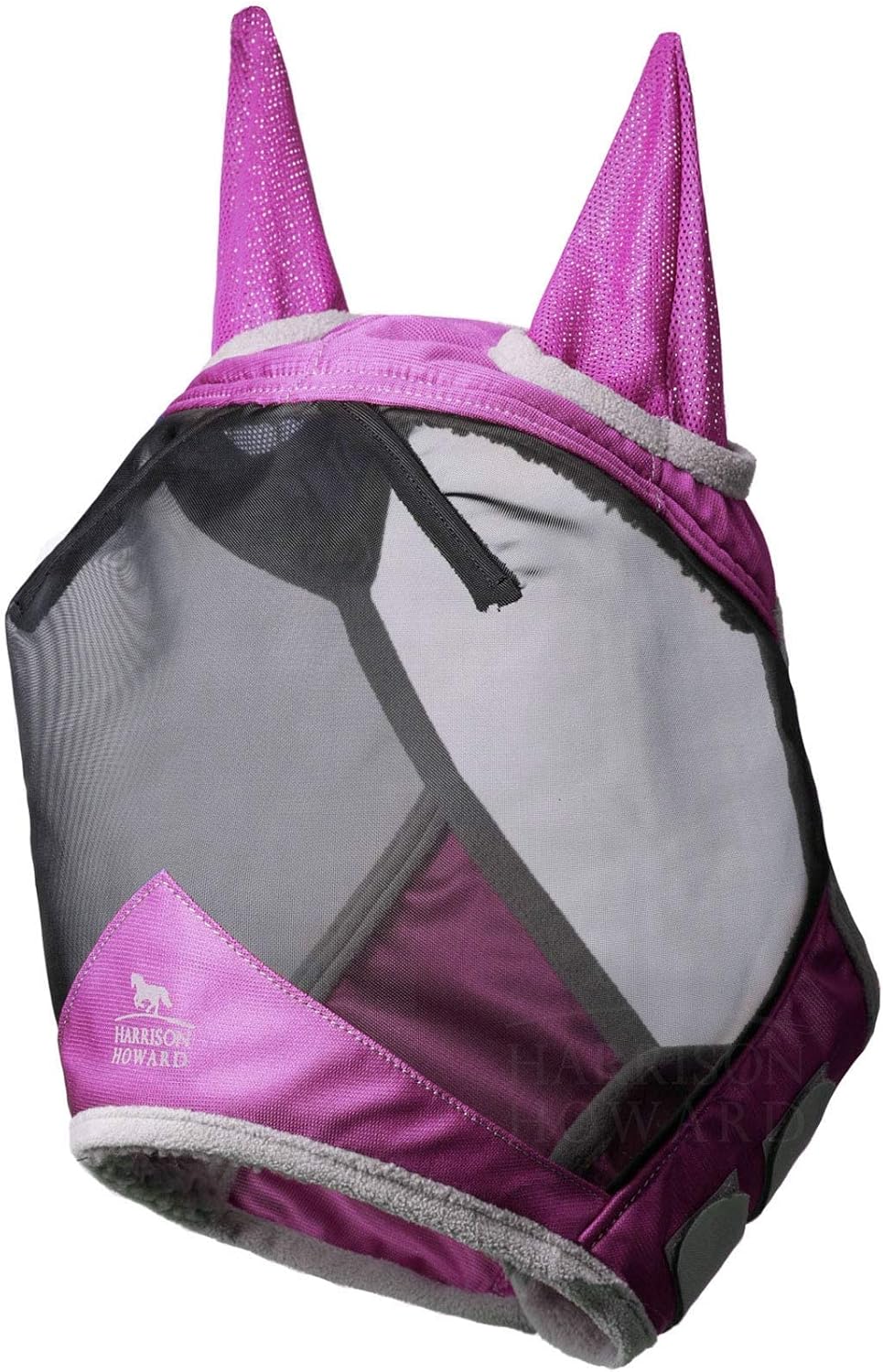 Harrison Howard CareMaster Pro Luminous Horse Fly Mask Large Eye Space Standard with Ears UV