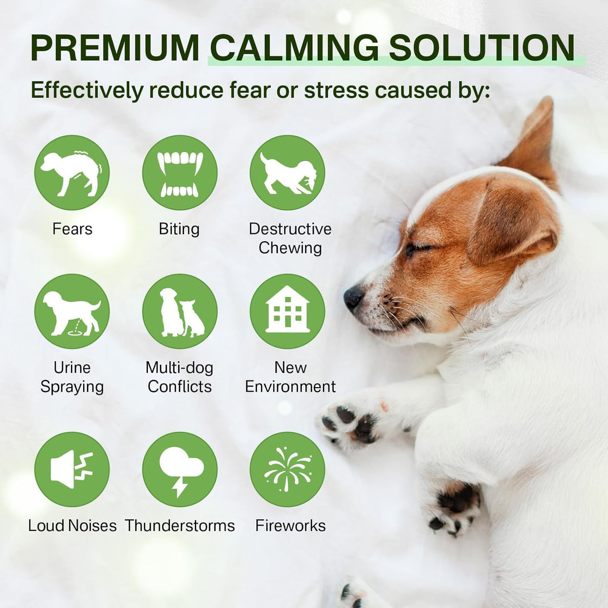 Dog Calming Diffuser with 3 Timing Functions, 3-in-1 Dog Anxiety Relief Diffuser Kit, 120-Day