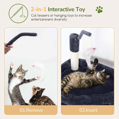 Globlazer Large Cat Tree Tower, Tall Cat Tree Condos for Indoor Cats Large Adult Cat Climbing Tower