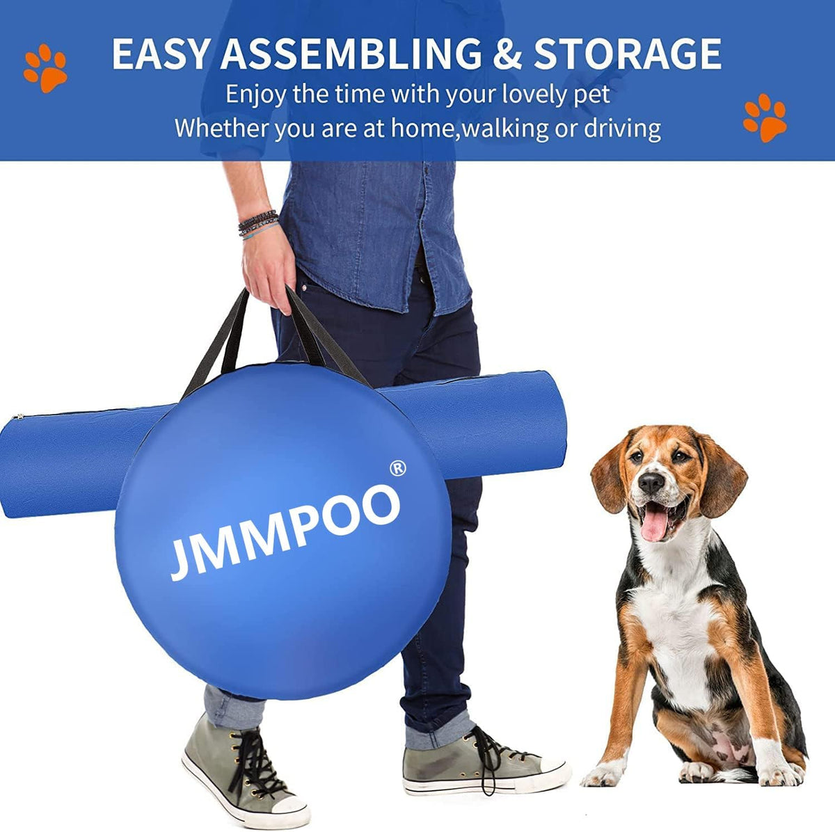 Dog Agility Training Equipment, 60-Piece Dog Obstacle Course Training Starter Kit Pet Outdoor Game