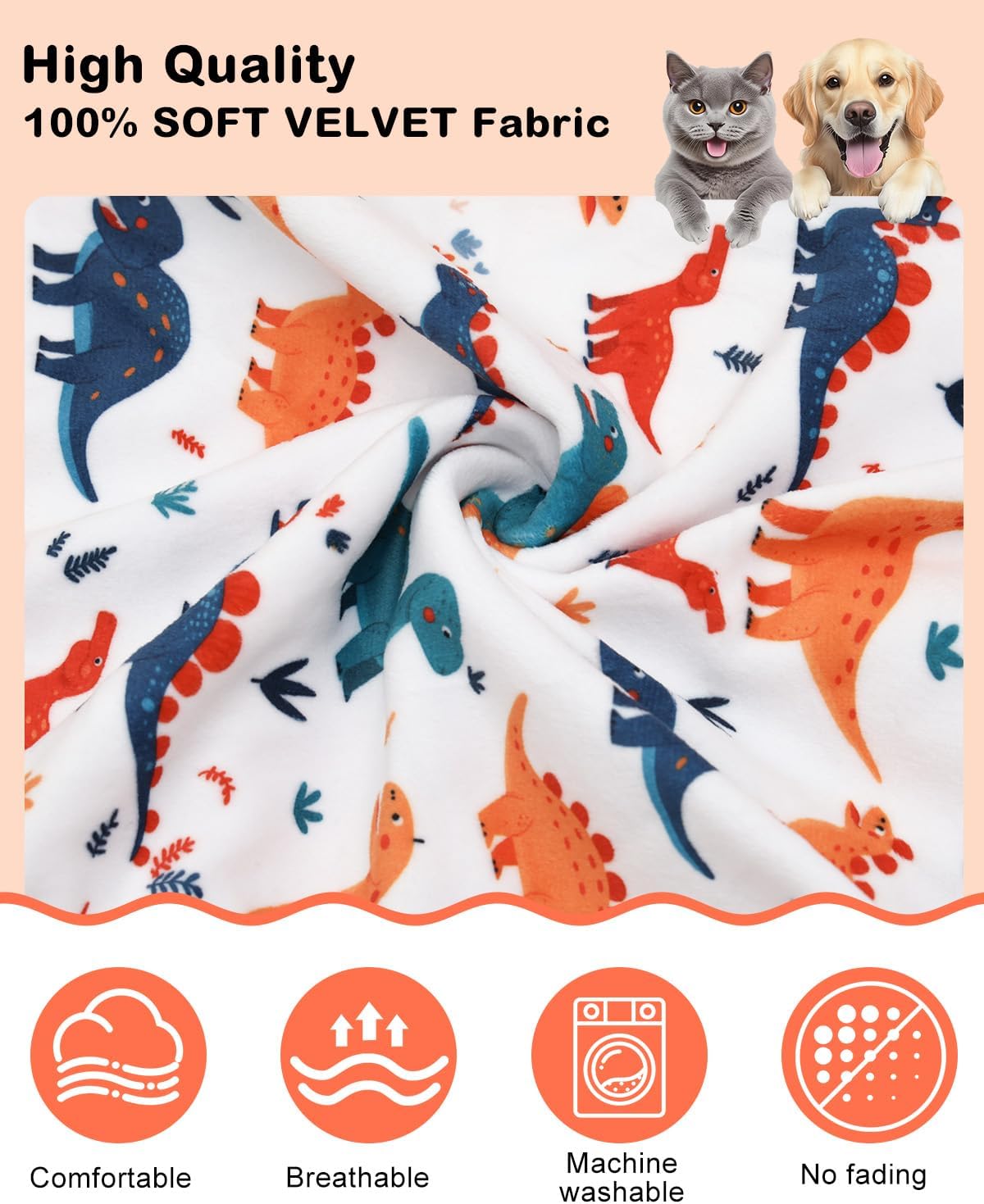 CuteBone Dinosaur Costume Dog Pajamas, Stretchy Spandex Crystal Velvet Sleepwear Coat for Small