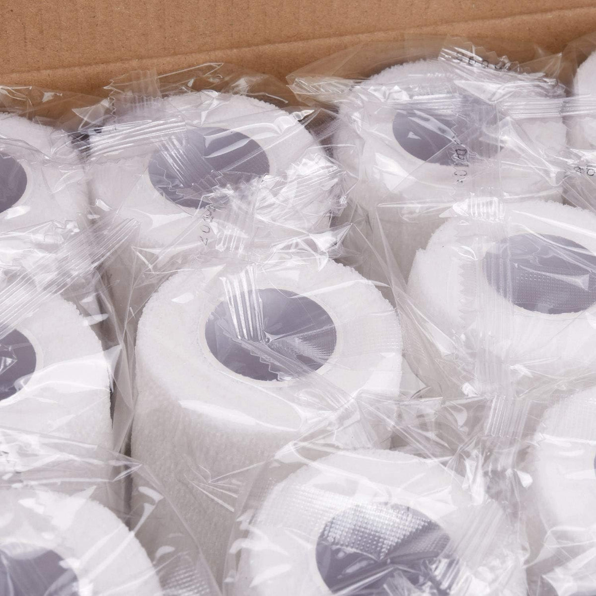 TOBWOLF 12PCS Self Adhering Bandage, 3" x5yd / 7.5cmx4.5m Cohesive Elastic Bandage Wrap Gauze Roll