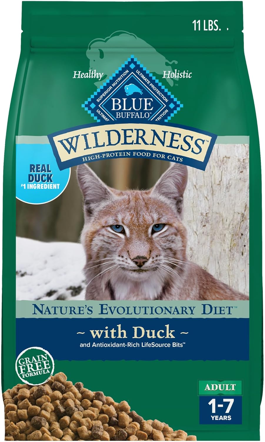 Blue Buffalo Wilderness Healthy Adult Dry Cat Food, Supports Health and Wellness, High-Protein &