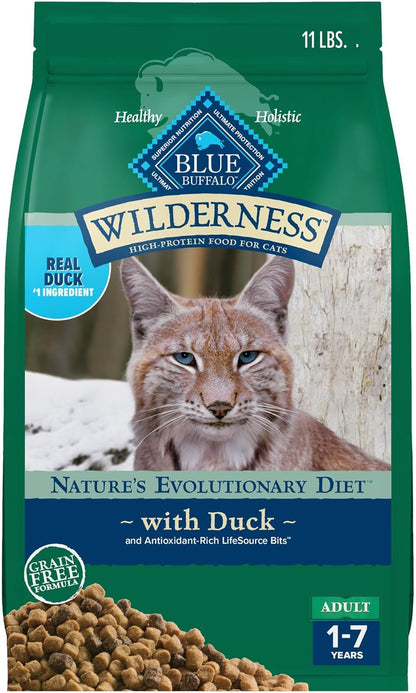 Blue Buffalo Wilderness Healthy Adult Dry Cat Food, Supports Health and Wellness, High-Protein &