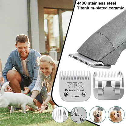 4PACK Dog Grooming Clipper Replacement Blades Compatible with Andis Pet Clipper/Oster A5/Wahl KM