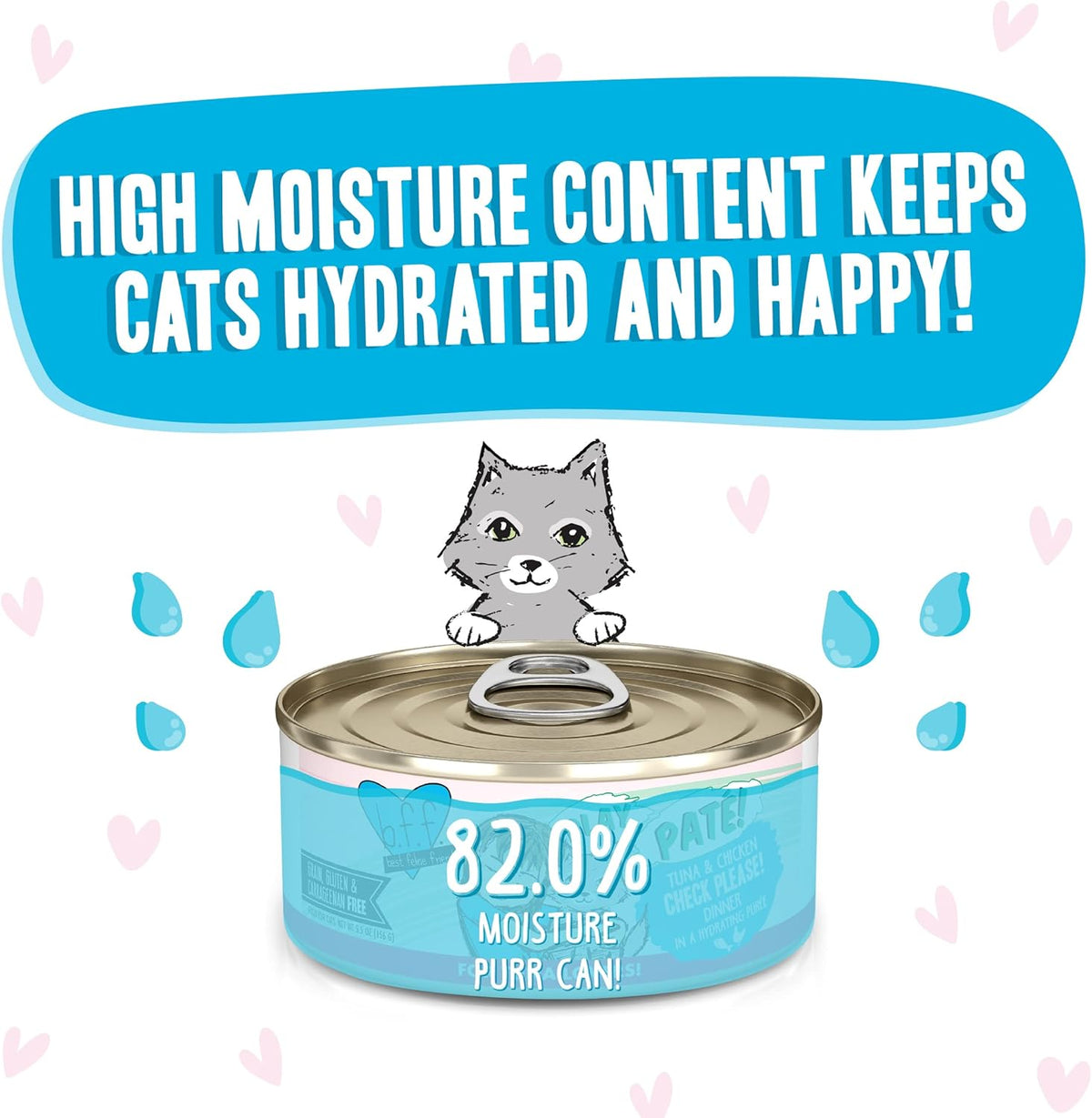 Weruva B.F.F. Play - Best Feline Friend Paté Lovers, Aw Yeah!, Tuna & Chicken Check Please! with