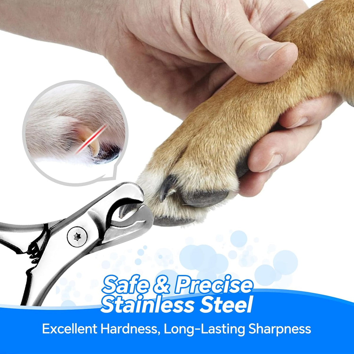 Dog Cat Nail Clippers for Large Dogs Heavy Duty Dog, Professional Stainless Steel Pet Nail