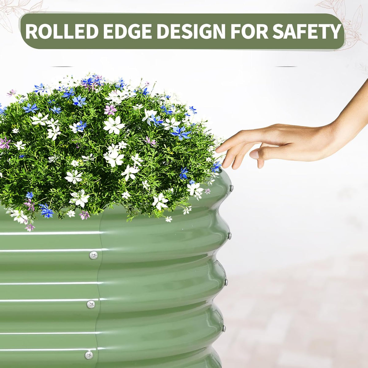 Galvanized Raised Garden Bed Outdoor- 2 Pcs Raised Beds for Gardening| Metal Planter Box, Steel