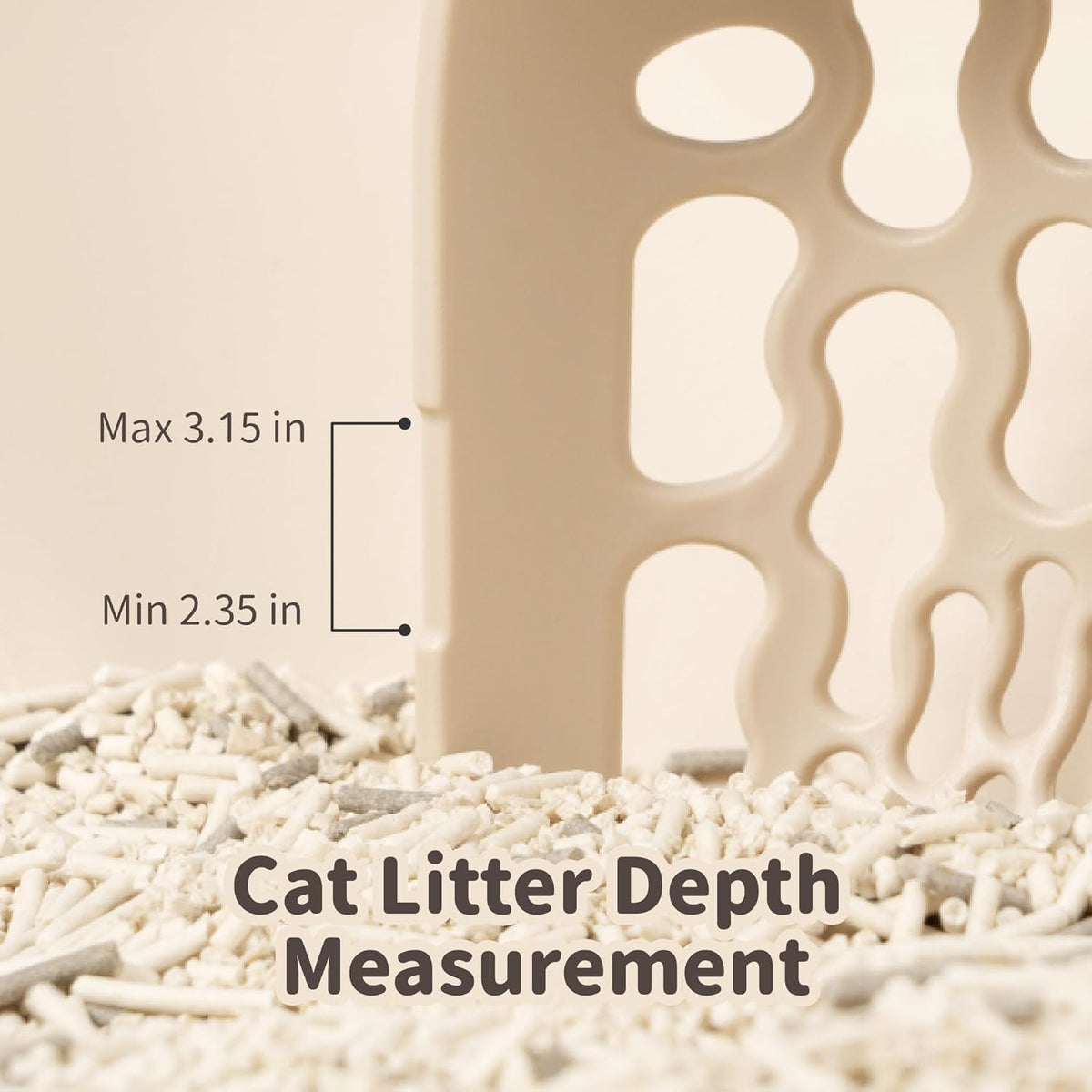 Lady N - Infinity Cat Litter Scoop: Easy Sifting with 8-Shaped Hole Design for Tofu Cat Litter and