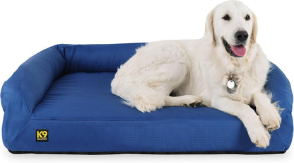 K9 Ballistics Tough Orthopedic Large Bolster Dog Bed - Washable, Durable and Water Resistant Dog
