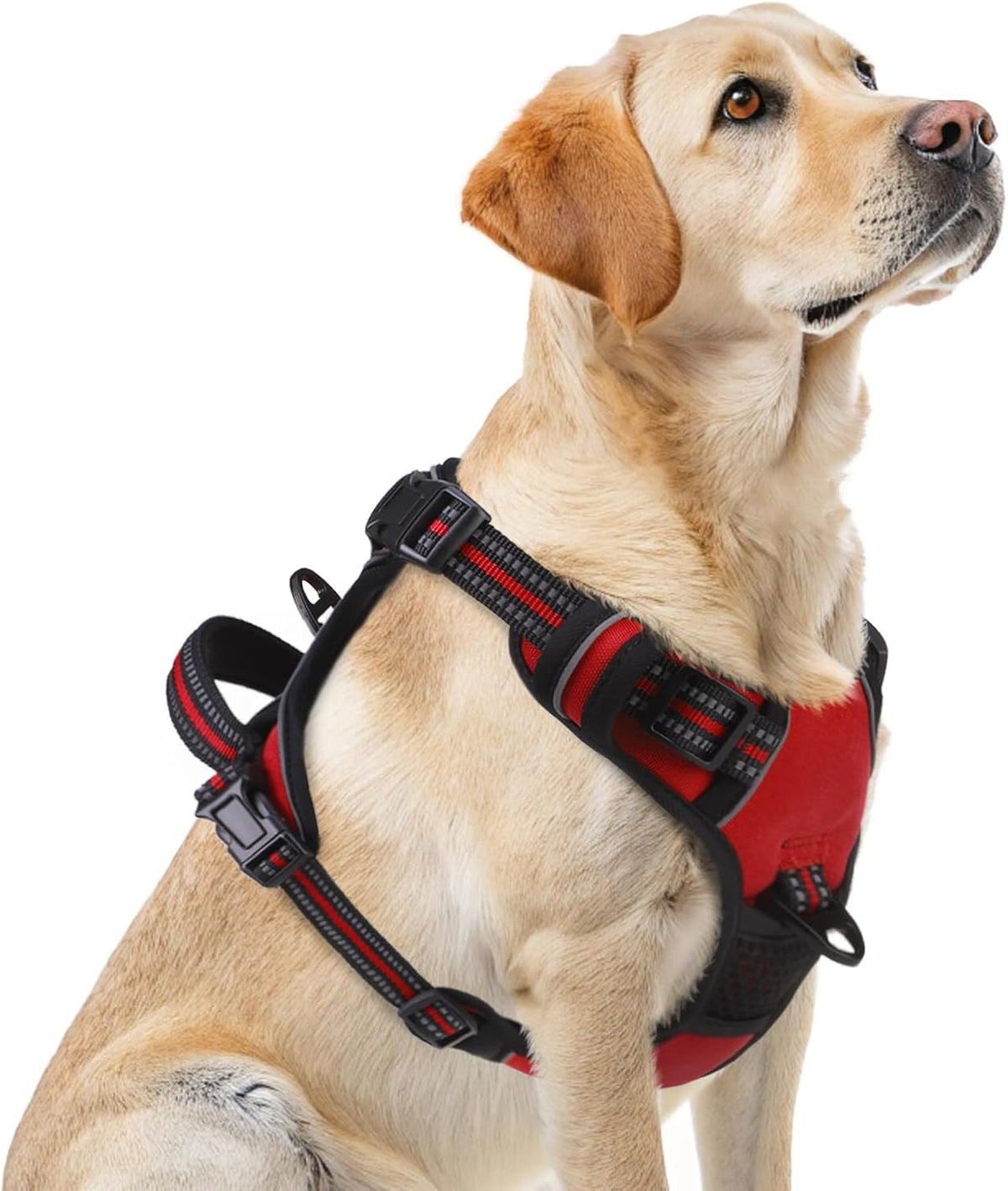 PUPTECK No Pull Dog Harness for Large, Adjustable Reflective Dog Harness with Handle Easy Control