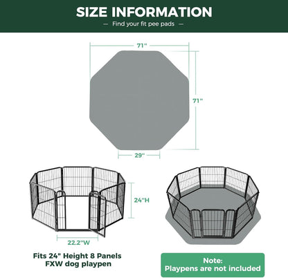 FXW Washable Pee Pads for Dogs, Puppy Pads with Super Absorbent, Specifically Designed