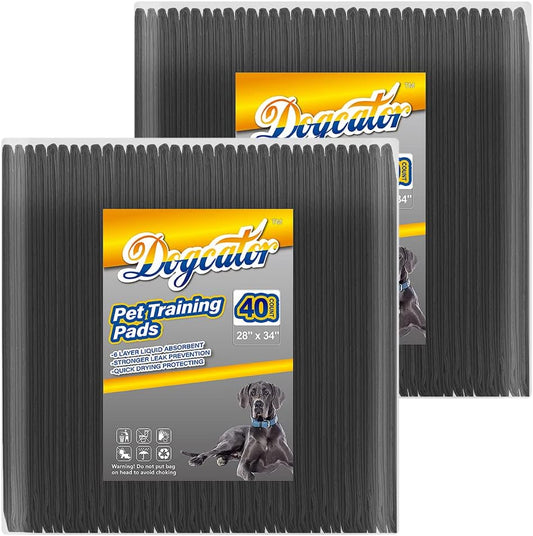 Charcoal Puppy Pads Extra Large, Activated Dog Pee Pads, X-Large Odorless Potty for Dogs 28''x34''