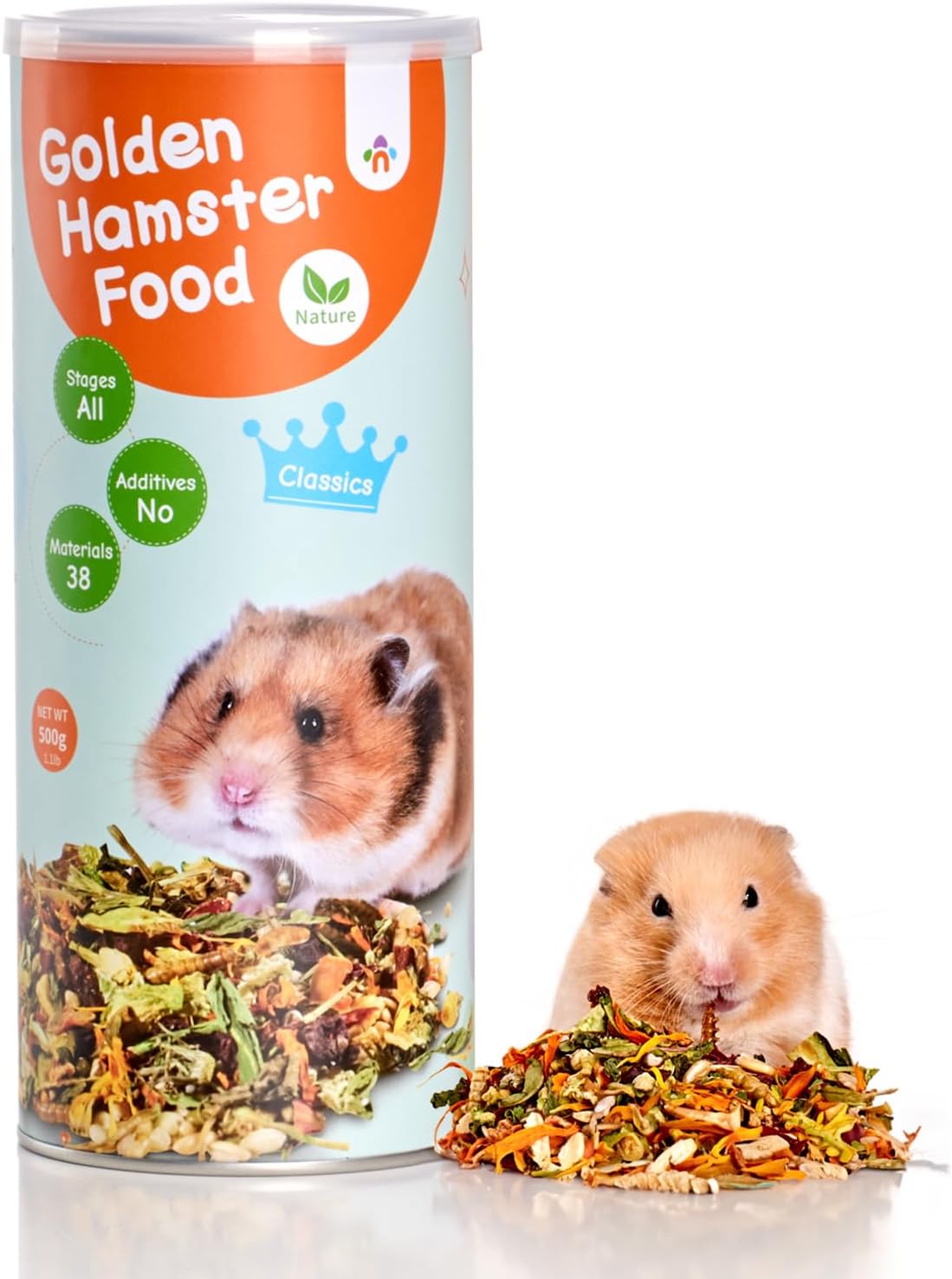 Niteangel Hamster Food & Treats Toy - Small Animal Natural Food for Syrian Golden Hamsters or Other