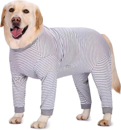 Yeapeeto Dog Onesie Surgery Recovery Suit for Large Medium Bodysuit Dogs Pajamas PJS Full Body for