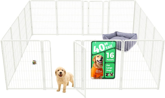 FXW Homeplus Unleashed Indoor Dog Playpen - Stress-Free and Safe Play, Heavy Duty 40 Inch 16 Wire