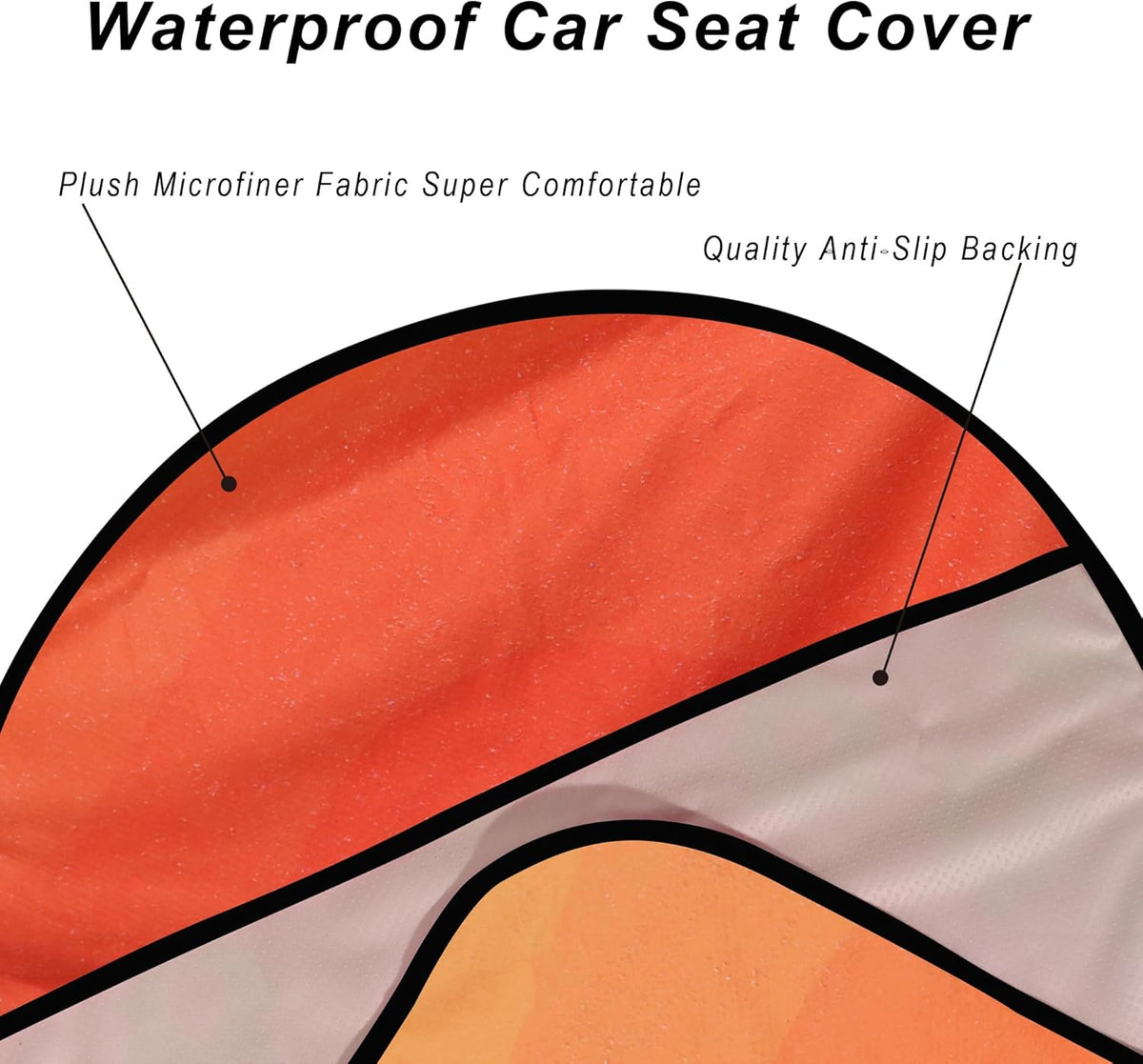 Car Seat Cover Protector Front Seats,for Gym Workout,Running,Swimming,Beach and Hiking,Waterproof