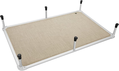 Veehoo Chew Proof Elevated Dog Bed - Cooling Raised Pet Cot - Silver Aluminum Frame and Durable