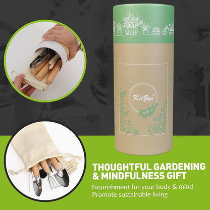 Indoor Garden Tools for Gardening - KiiZYS 12-Piece Small Garden Tools Set - Indoor Gardening Gifts