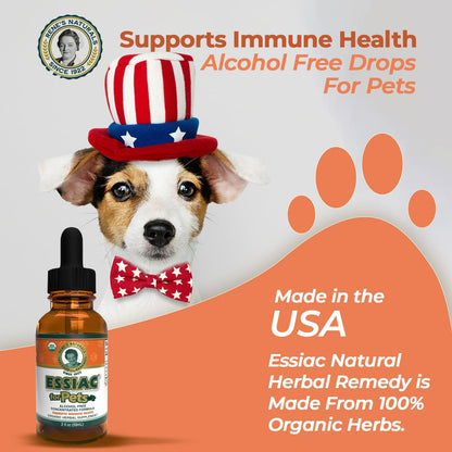 Essiac for Pets | USDA Organic | Daily Drops for Immune Support and Longevity | Pre-Measured