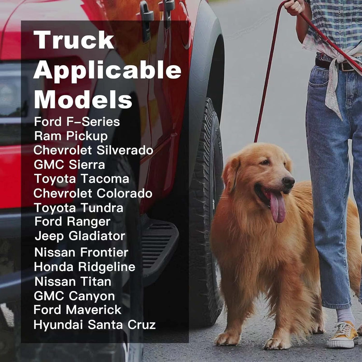 Dog Car Seat Cover for Trucks, Back Seat Pet Cover for Dogs F150 Ram 1500, Waterproof Dog Hammock