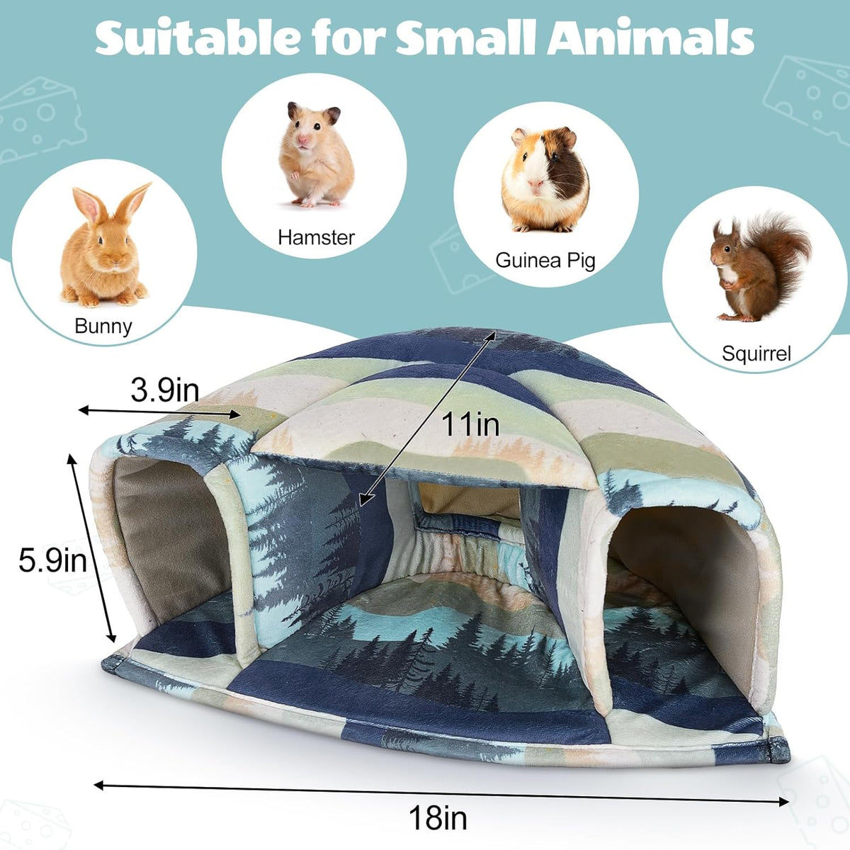 Unicorn Catcher Guinea Pig Hideout Large Guinea Pig Bed Cozy Guinea Pig House Warm Guinea Pig