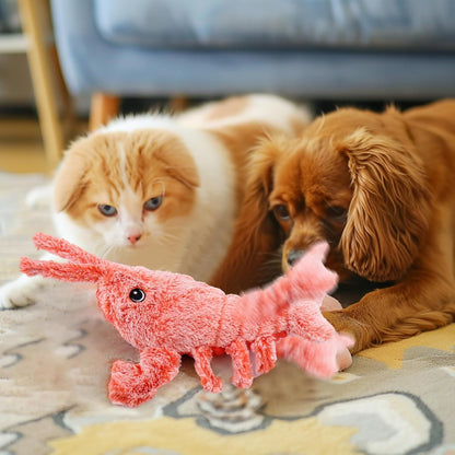Mity rain Interactive Dog Toys - Wiggly Lobster for Small Medium Large Dogs, Moving Pet Toy to Keep