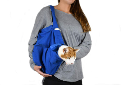 Cozy Comfort Carrier - Small Cobalt Blue Cat Carrier Soft for Grooming, Vet Visits, Medication