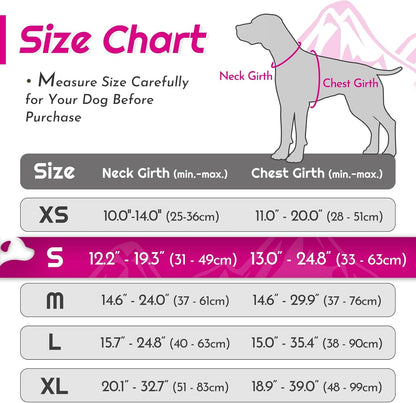 Eagloo Dog Harness Small Sized Dog, No Pull Service Vest with Reflective Strips and Control Handle