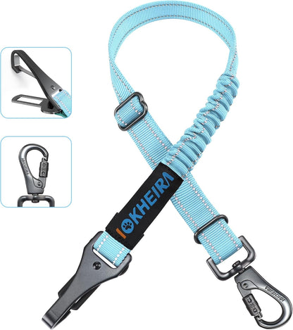 Dog Seat Belt 3-in-1 Car Harness for Dogs Adjustable Safety Seatbelt for Car Nylon Reflective