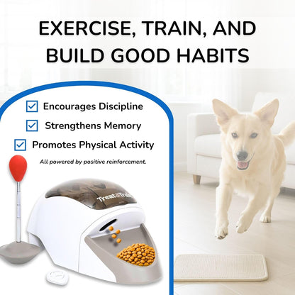 Treat&Train - Remote Treat Dispensing Dog Training System, Positive Reinforcement, Calm Behavior