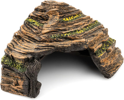 Reptile Hide Cave - Naturalistic Terrarium Décor for Reptiles and Amphibians, Safe & Comfortable