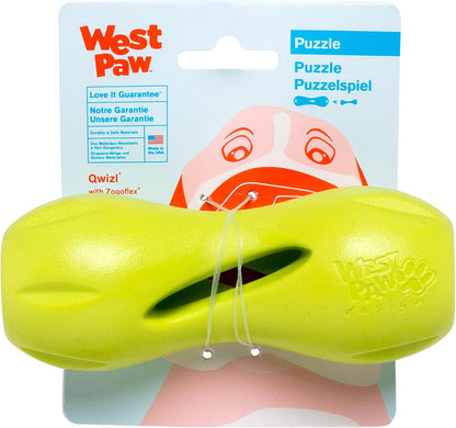 West Paw Zogoflex Qwizl Dog Puzzle Treat Toy – Interactive Chew Toy for Dogs – Dispenses Pet Treats