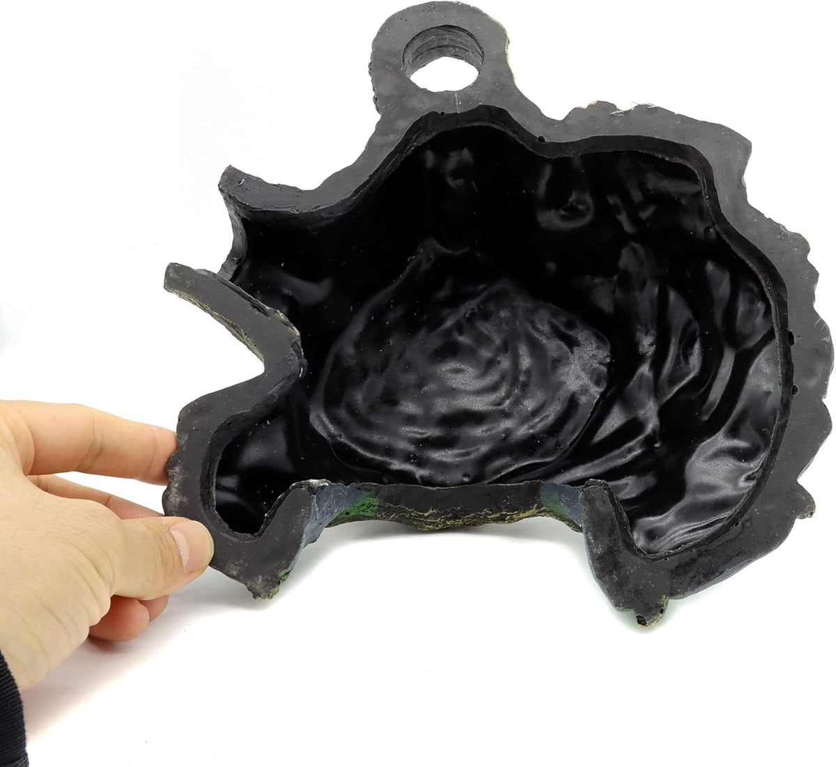 JIHAQUA Resin Large Turtle Tank Accessories Reptile Hideouts Cave Habitat Decor for Gecko Leopard