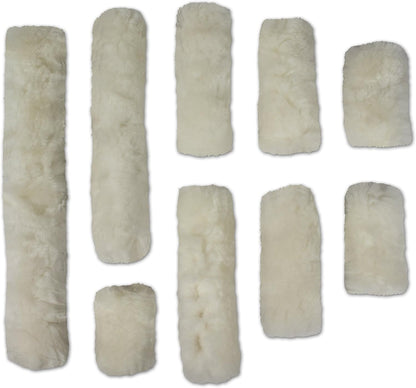 ECP Equine Comfort Products Merino Sheepskin Halter Fleece Set for Horses, 100% Natural Wool, Chafe