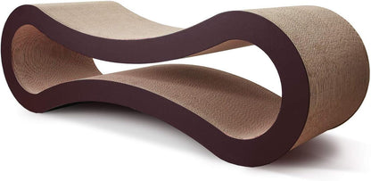 Cat Scratcher Cardboard, Scratching Pad House Bed Furniture Protector, Infinity Shape, Curved
