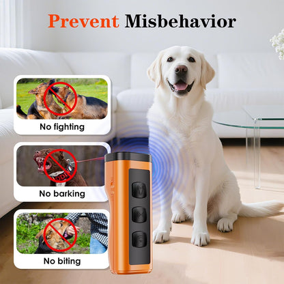 Dog Bark Deterrent Devices Rechargeable Anti-Barking Device for Dogs 50ft Long Range Ultrasonic