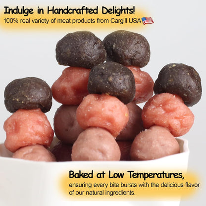 ASMPET Dog Treats Chews, Multi-Flavor Dog Kabob Snacks, Made with Chicken, Duck, Salmon, Rabbit and