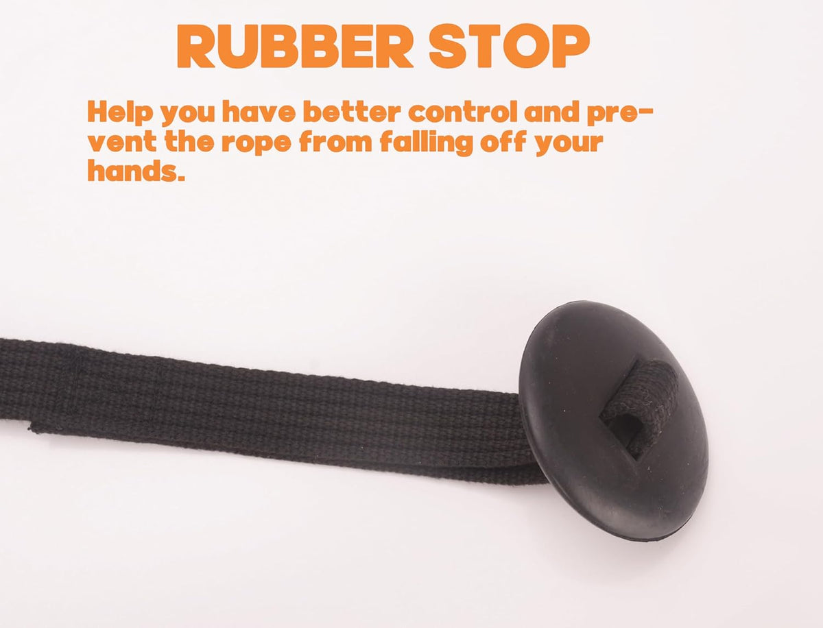 Cord Cotton Lunge Line with Rubber Stop，Equine Lunge Line for Horses with Swivel Bolt Snap，24 ft
