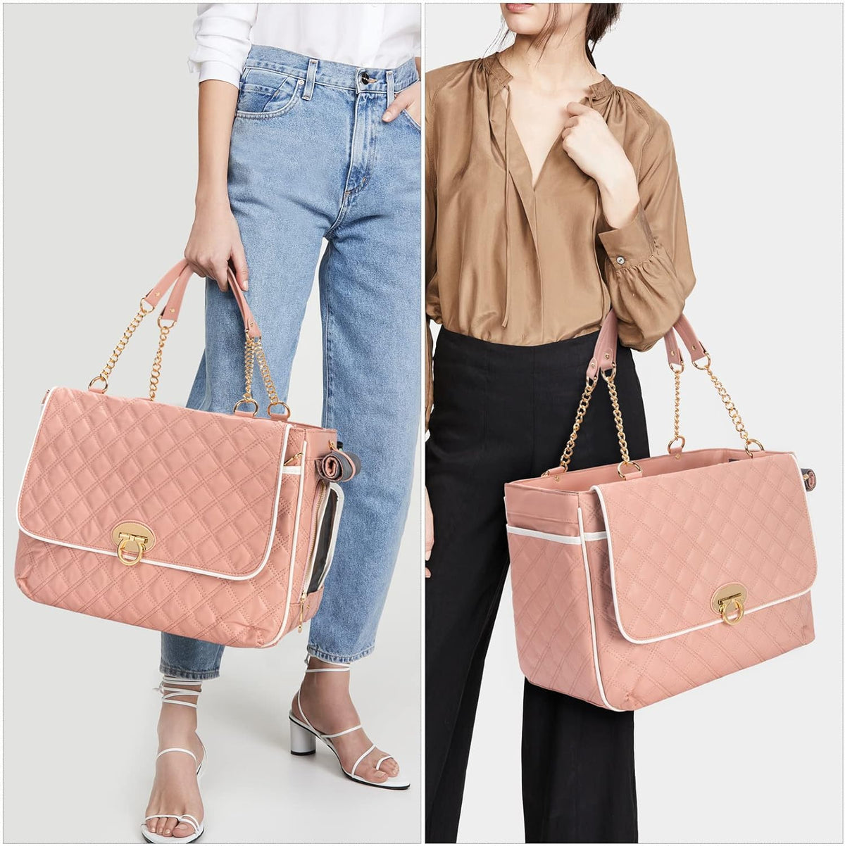 Fashion Pet Carrier Dogs Cat Small Animals Purse Bag, Leather Pet Carriers Dog Puppy Kitten Tote