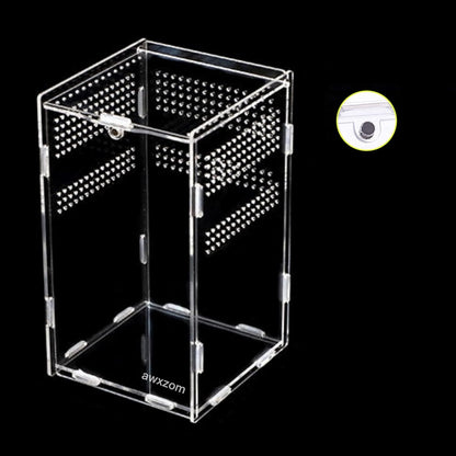 Magnetic Acrylic Case, micro habitat small Tarantula Enclosure enclosure for arboreal Tarantula